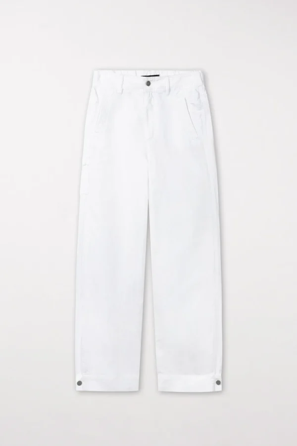 Hosen-LUISA CERANO Cargo-Pants Aus Leinen-Mix