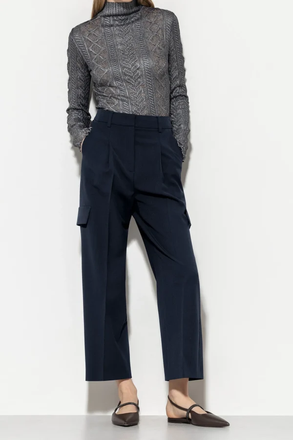 Hosen-LUISA CERANO Cargo-Pants Mit Bundfalte