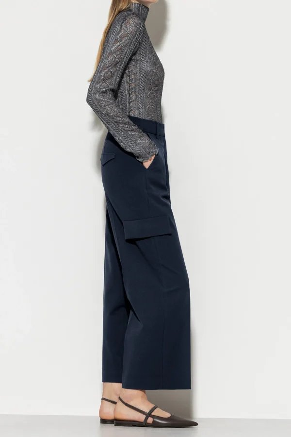 Hosen-LUISA CERANO Cargo-Pants Mit Bundfalte