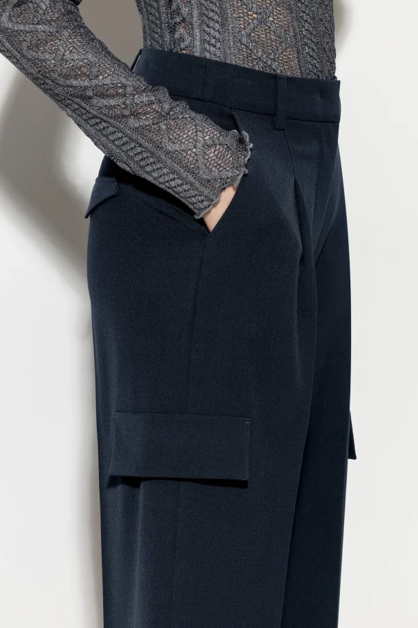 Hosen-LUISA CERANO Cargo-Pants Mit Bundfalte