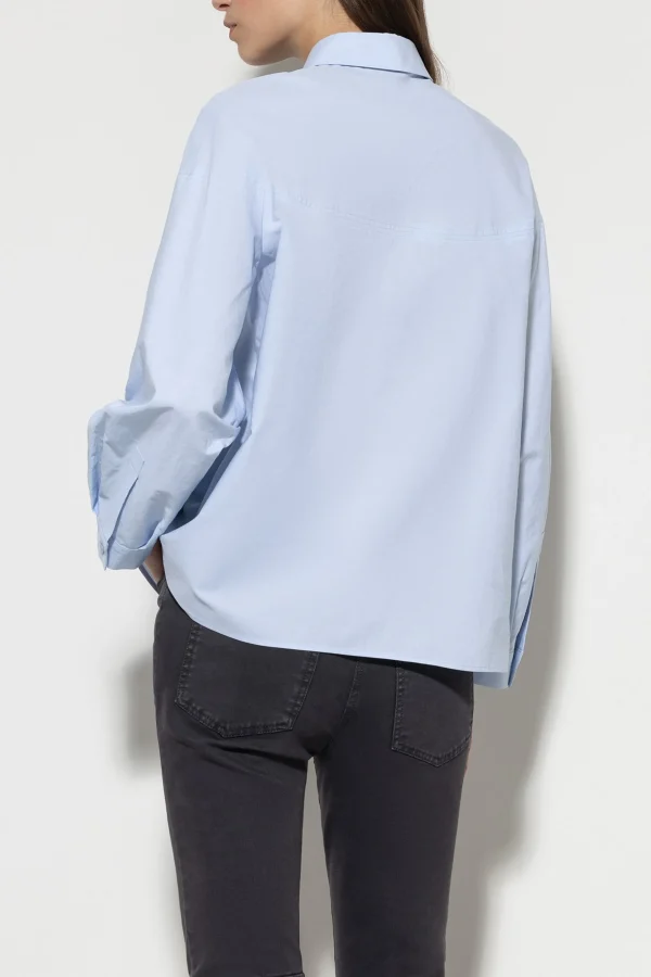 Blusen-LUISA CERANO Chambray-Bluse sky blue