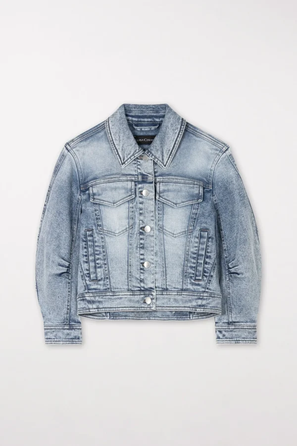 Jacken & Mäntel | Denim-LUISA CERANO Denimjacke Im Used-Look blue denim