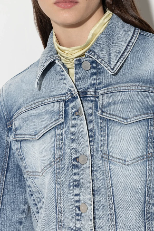 Jacken & Mäntel | Denim-LUISA CERANO Denimjacke Im Used-Look blue denim
