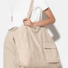 Accessoires-LUISA CERANO Denim-Shopper cashew