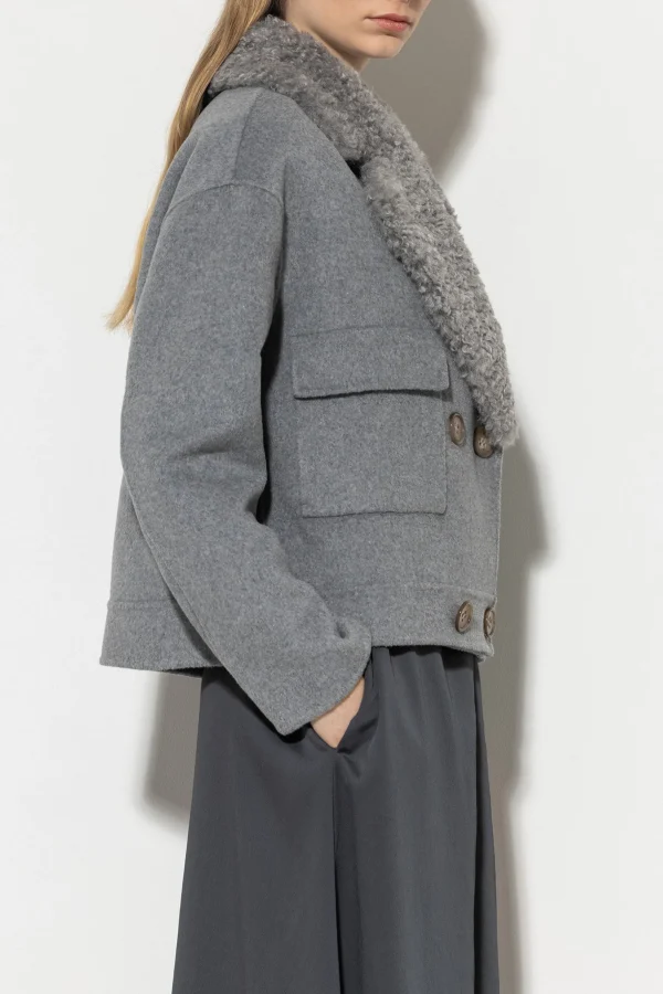 Jacken & Mäntel-LUISA CERANO Doubelface-Cabanjacke