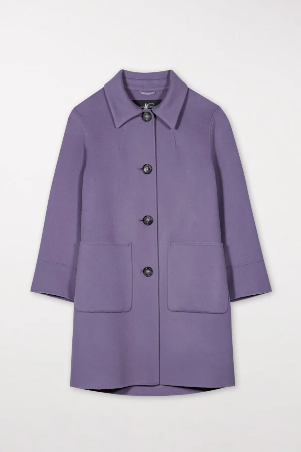 Jacken & Mäntel-LUISA CERANO Doubleface-Mantel mauve