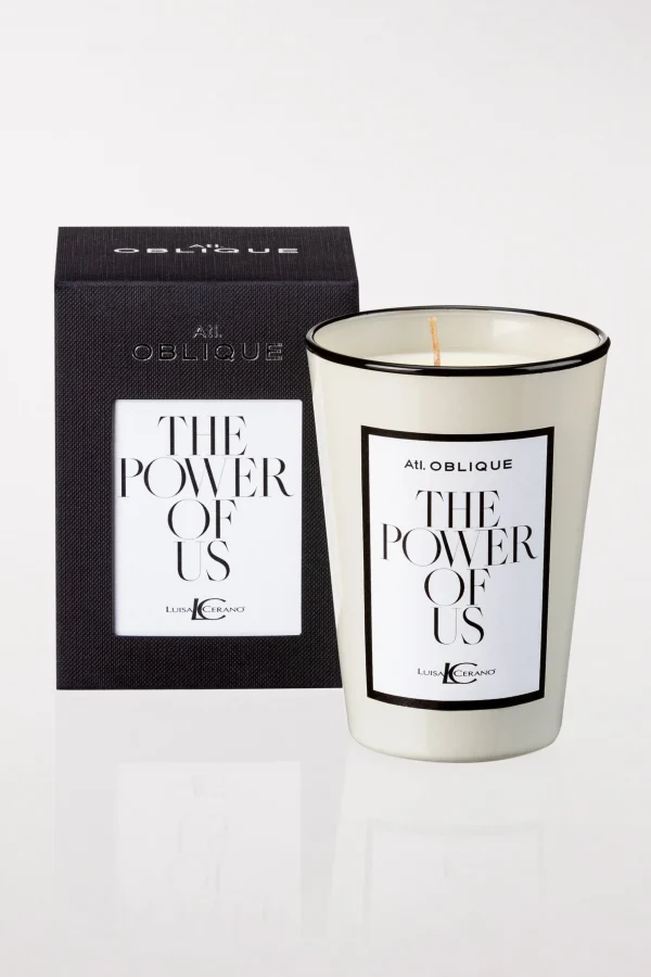 Accessoires-LUISA CERANO Duftkerze "THE POWER OF US" off-white