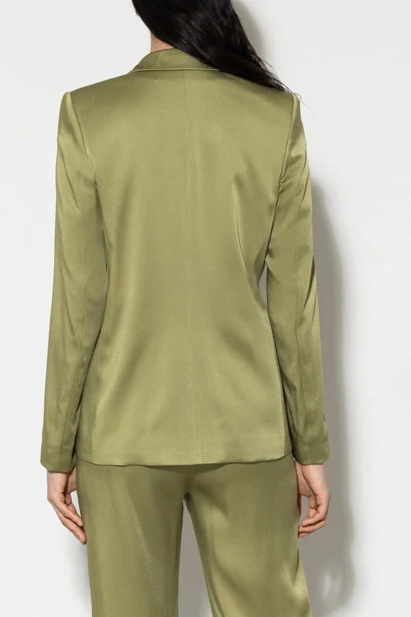 Sets | Jacken & Mäntel-LUISA CERANO Einknopf-Blazer Aus Satin