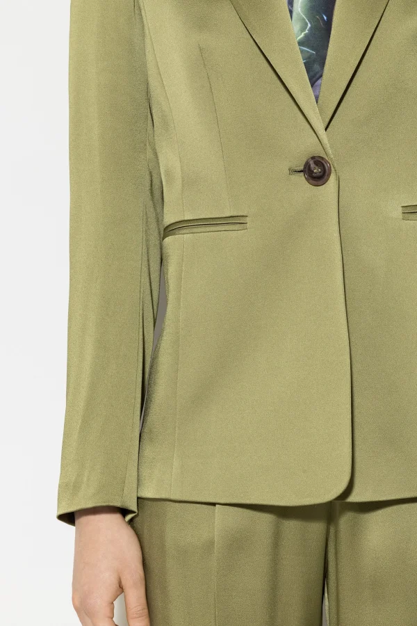 Sets | Jacken & Mäntel-LUISA CERANO Einknopf-Blazer Aus Satin