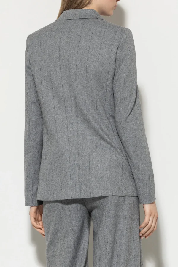 Sets | Jacken & Mäntel-LUISA CERANO Fischgrat-Blazer heather grey