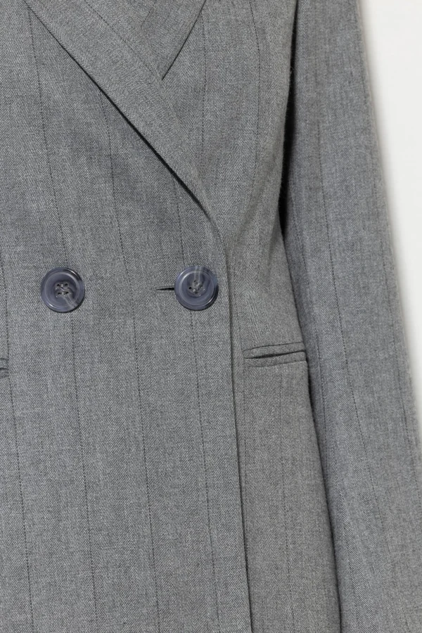 Sets | Jacken & Mäntel-LUISA CERANO Fischgrat-Blazer heather grey