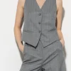 Sets | Jacken & Mäntel-LUISA CERANO Fischgrat-Blazerweste heather grey