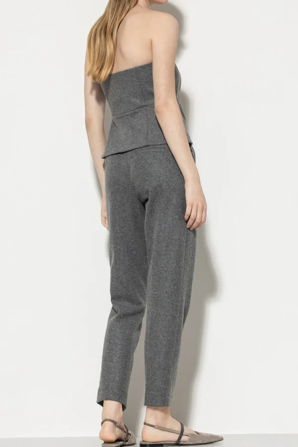 Sets | Hosen-LUISA CERANO Flanell-Joggpants dark grey melange