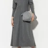 Kleider-LUISA CERANO Flanell-Kleid dark grey melange