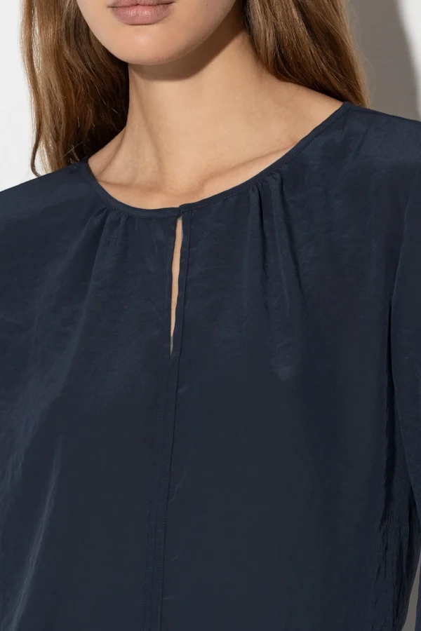 Blusen-LUISA CERANO Fließendes Blusenshirt dark navy