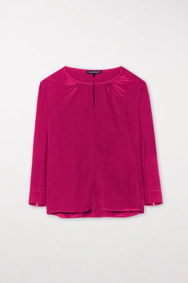 Blusen-LUISA CERANO Fließendes Blusenshirt