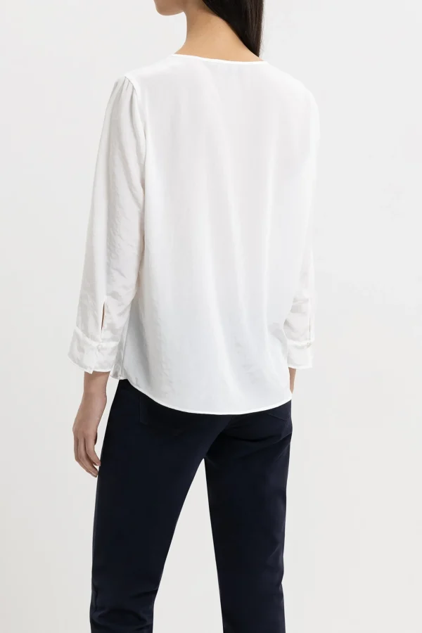 Business Studio-LUISA CERANO Fließendes Blusenshirt white