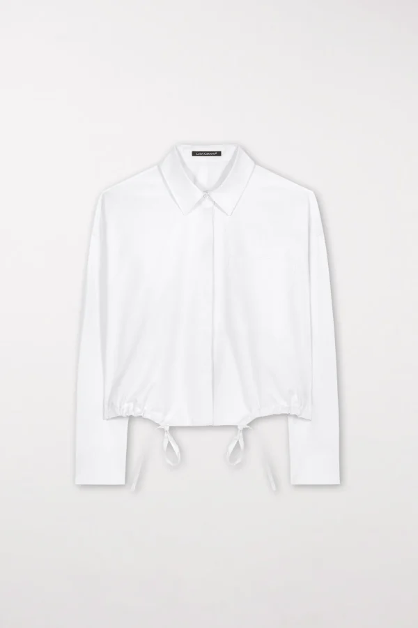 Blusen-LUISA CERANO Gabardine-Blousonbluse