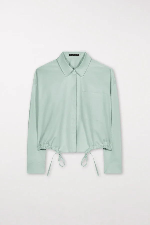 Blusen-LUISA CERANO Gabardine-Blousonbluse