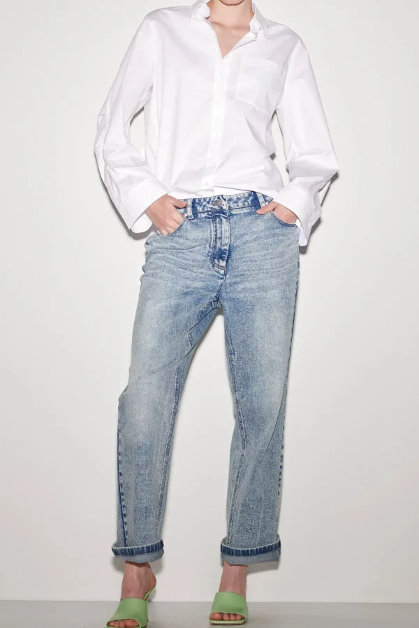 Blusen-LUISA CERANO Gabardine-Hemdbluse