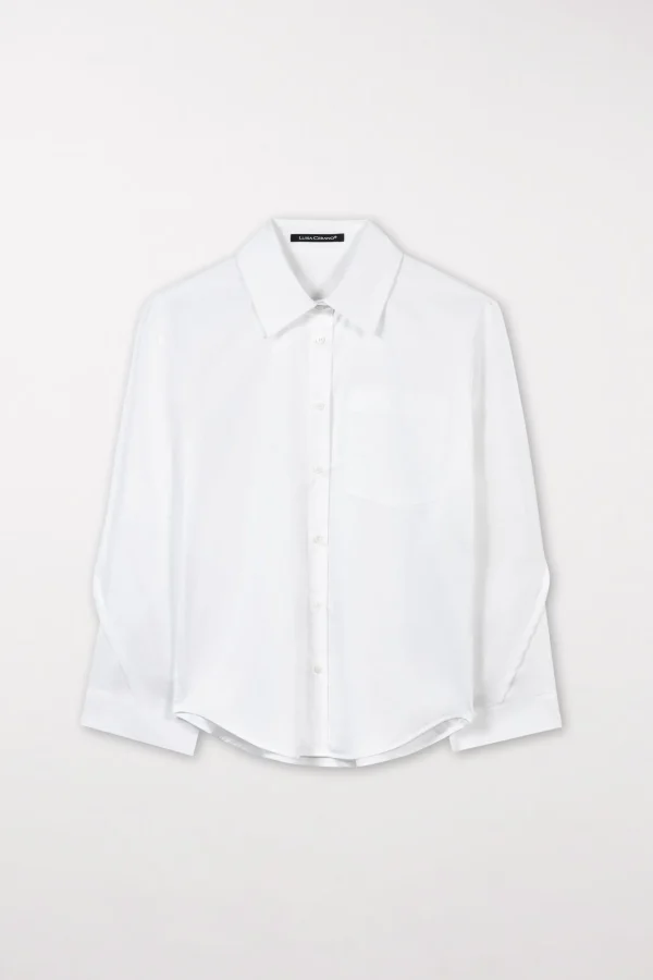 Blusen-LUISA CERANO Gabardine-Hemdbluse