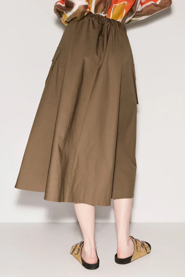 Sets | Röcke-LUISA CERANO Godet-Rock Im Cargo-Stil tobacco
