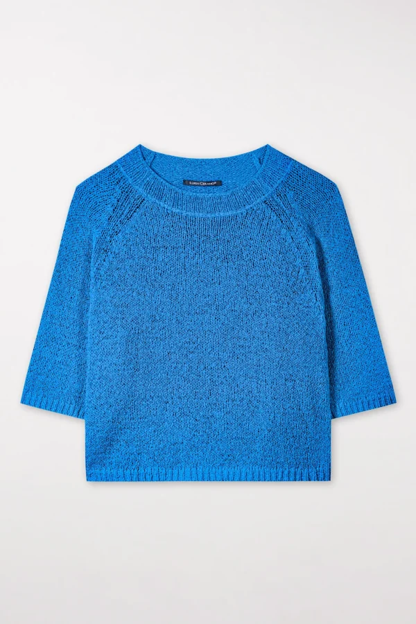 Strick-LUISA CERANO Halbarm-Pullover