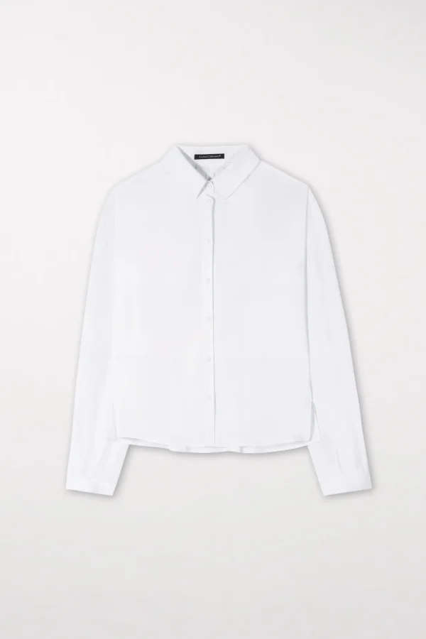 Blusen-LUISA CERANO Hemdbluse Aus Baumwoll-Mix