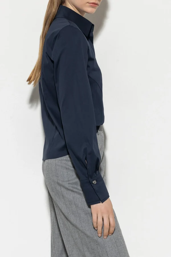 Blusen-LUISA CERANO Hemdbluse Aus Baumwoll-Mix