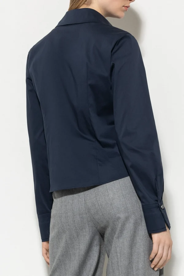 Blusen-LUISA CERANO Hemdbluse Aus Baumwoll-Mix