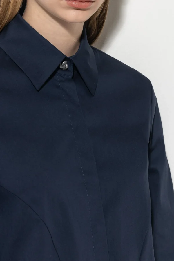 Blusen-LUISA CERANO Hemdbluse Aus Baumwoll-Mix