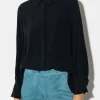 Blusen-LUISA CERANO Hemdbluse Aus Seiden-Mix