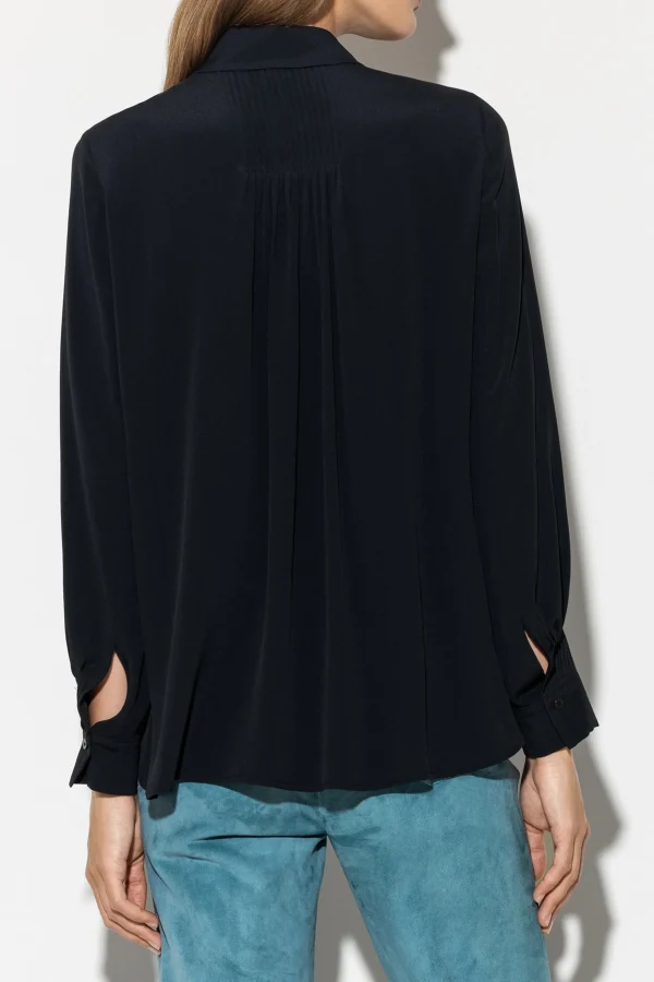 Blusen-LUISA CERANO Hemdbluse Aus Seiden-Mix