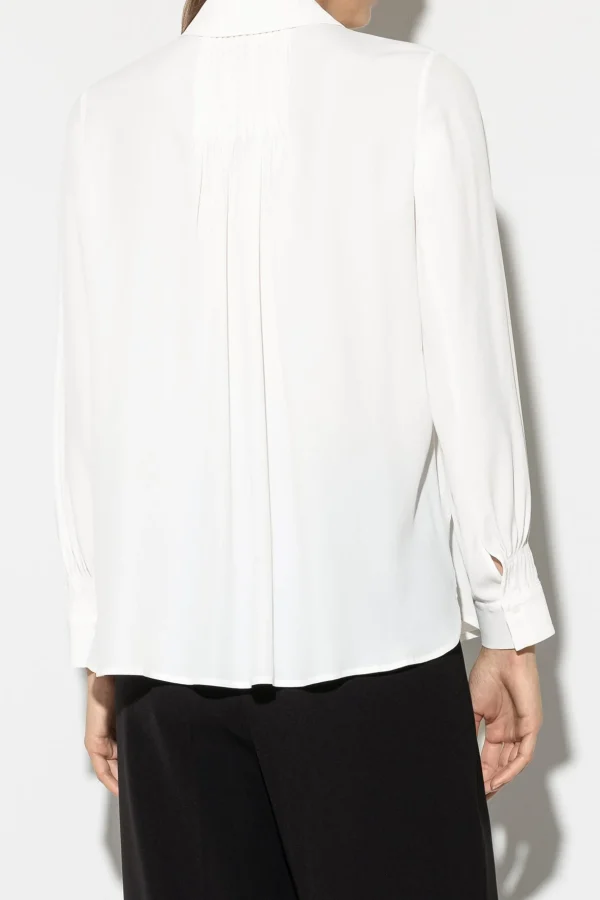 Blusen-LUISA CERANO Hemdbluse Aus Seiden-Mix