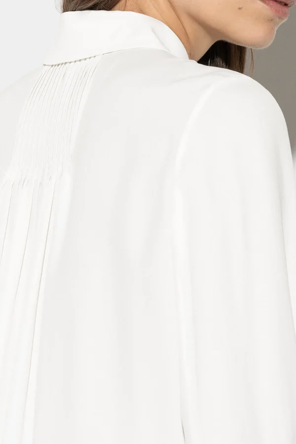 Blusen-LUISA CERANO Hemdbluse Aus Seiden-Mix