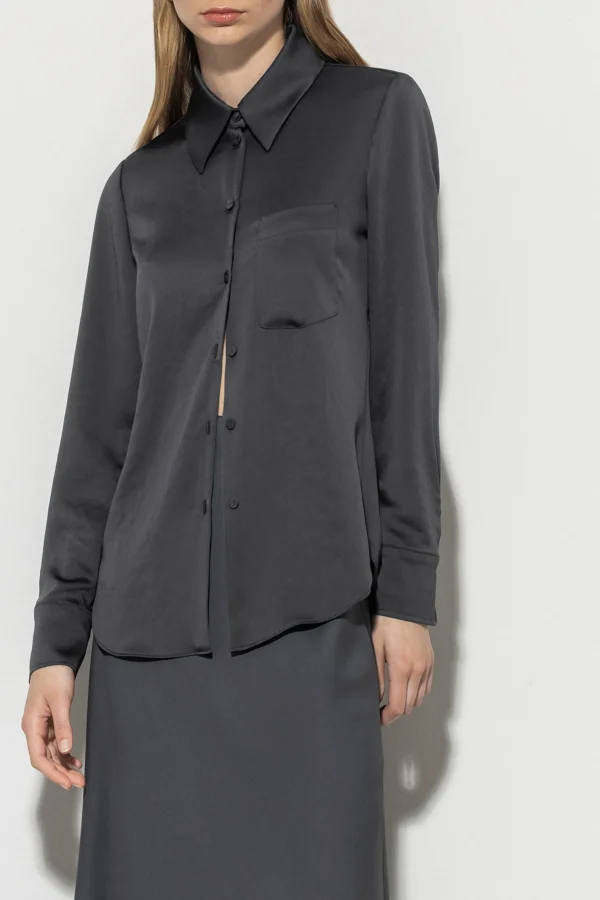 Sets | Blusen-LUISA CERANO Hemdbluse Aus Techno-Seide