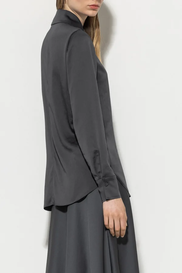 Sets | Blusen-LUISA CERANO Hemdbluse Aus Techno-Seide
