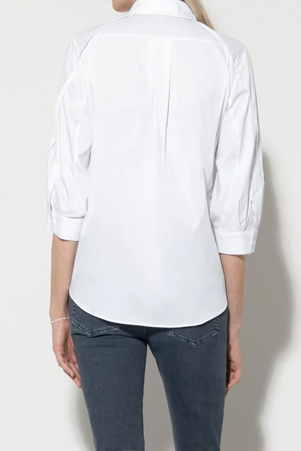 Blusen-LUISA CERANO Hemdbluse Mit 3/4-Arm white