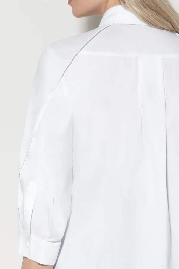 Blusen-LUISA CERANO Hemdbluse Mit 3/4-Arm white