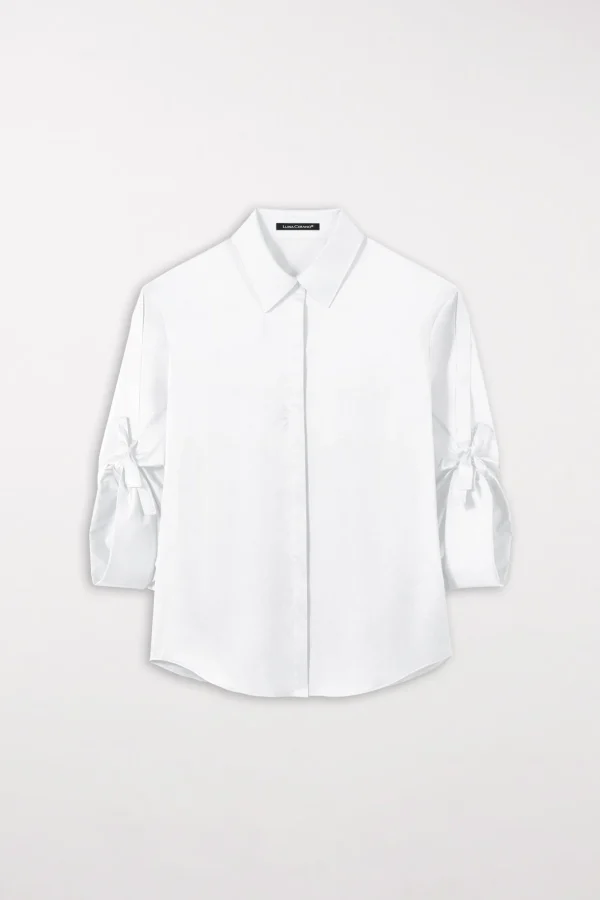 Blusen-LUISA CERANO Hemdbluse Mit Bindebändern
