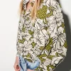 Blusen-LUISA CERANO Hemdbluse Mit Leaf-Print multi