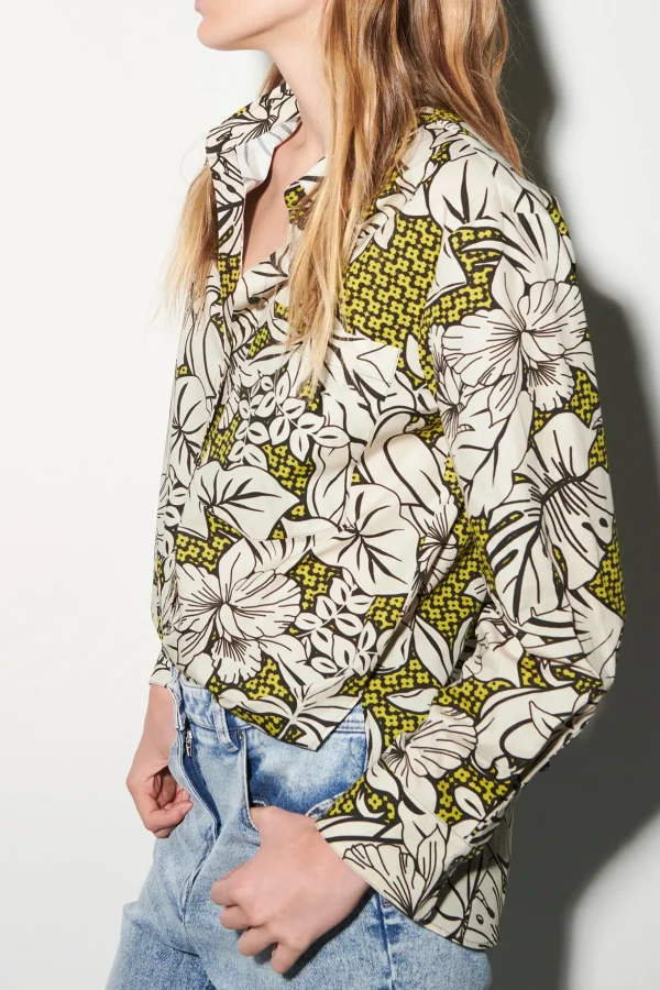 Blusen-LUISA CERANO Hemdbluse Mit Leaf-Print multi