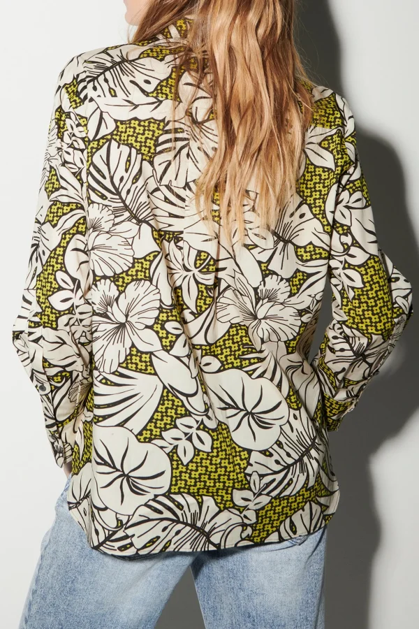 Blusen-LUISA CERANO Hemdbluse Mit Leaf-Print multi