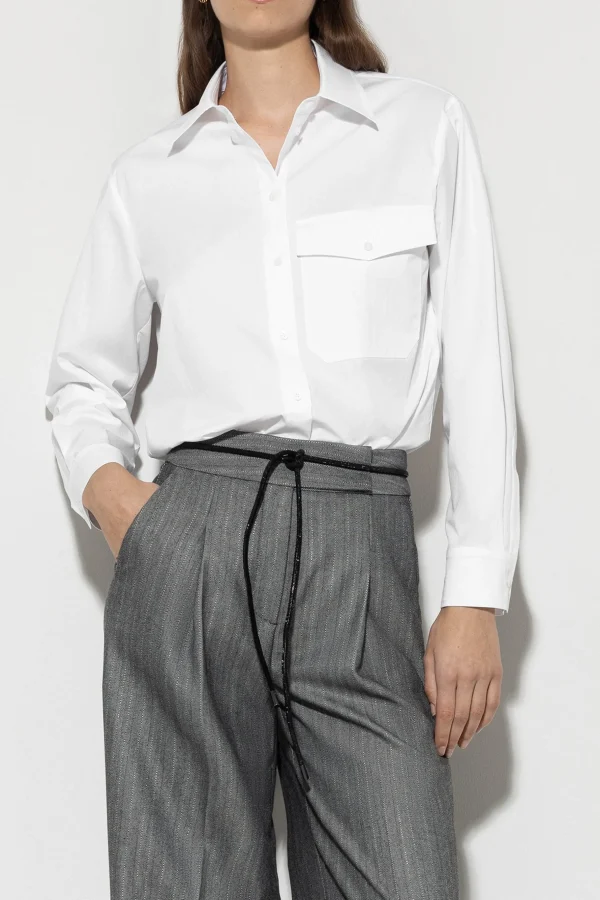 Blusen-LUISA CERANO Hemdbluse Mit Pattentasche