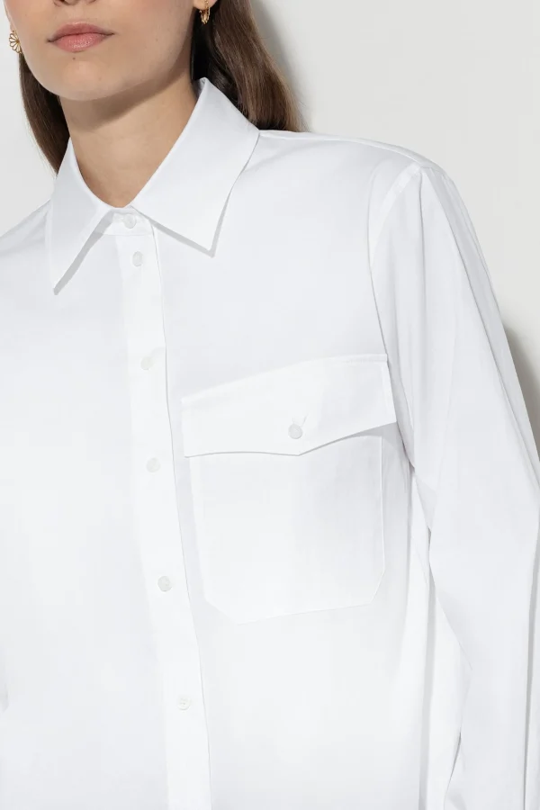 Blusen-LUISA CERANO Hemdbluse Mit Pattentasche