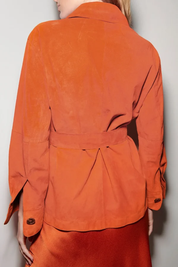 Jacken & Mäntel-LUISA CERANO Hemdjacke Aus Veloursleder