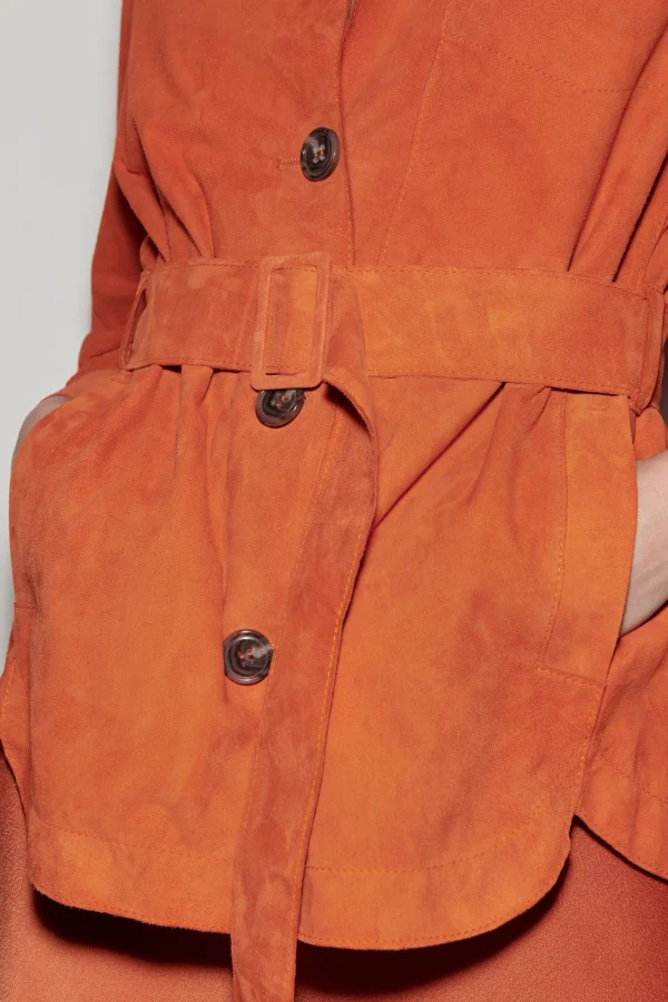 Jacken & Mäntel-LUISA CERANO Hemdjacke Aus Veloursleder