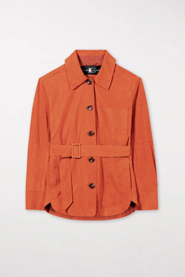 Jacken & Mäntel-LUISA CERANO Hemdjacke Aus Veloursleder