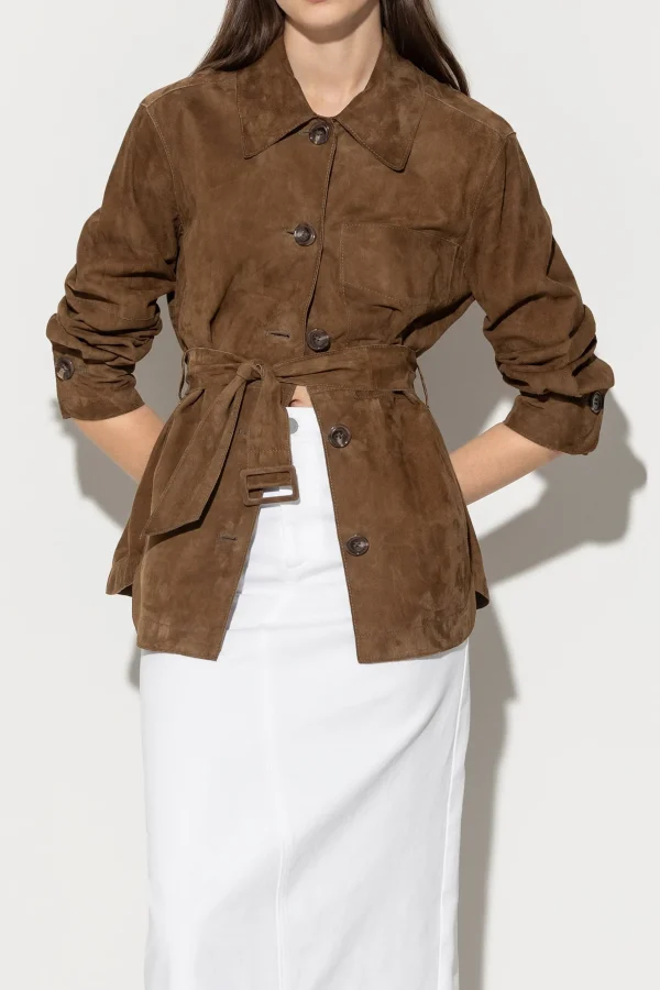 Jacken & Mäntel-LUISA CERANO Hemdjacke Aus Veloursleder