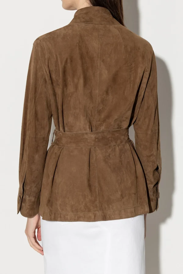 Jacken & Mäntel-LUISA CERANO Hemdjacke Aus Veloursleder